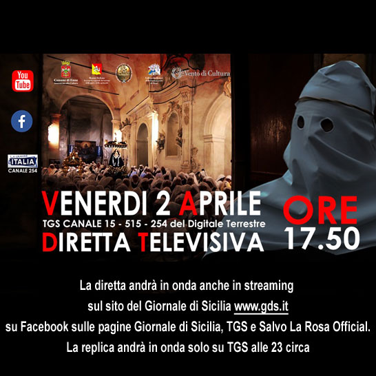 Venerdì Santo diretta tv - facebook - youtube